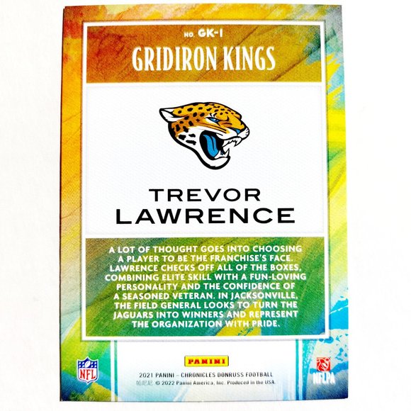 Jacksonville Jaguars (Trevor Lawrence) - FTBL [15_TL2] - Rookie Card (RC) - Picture 3 of 3